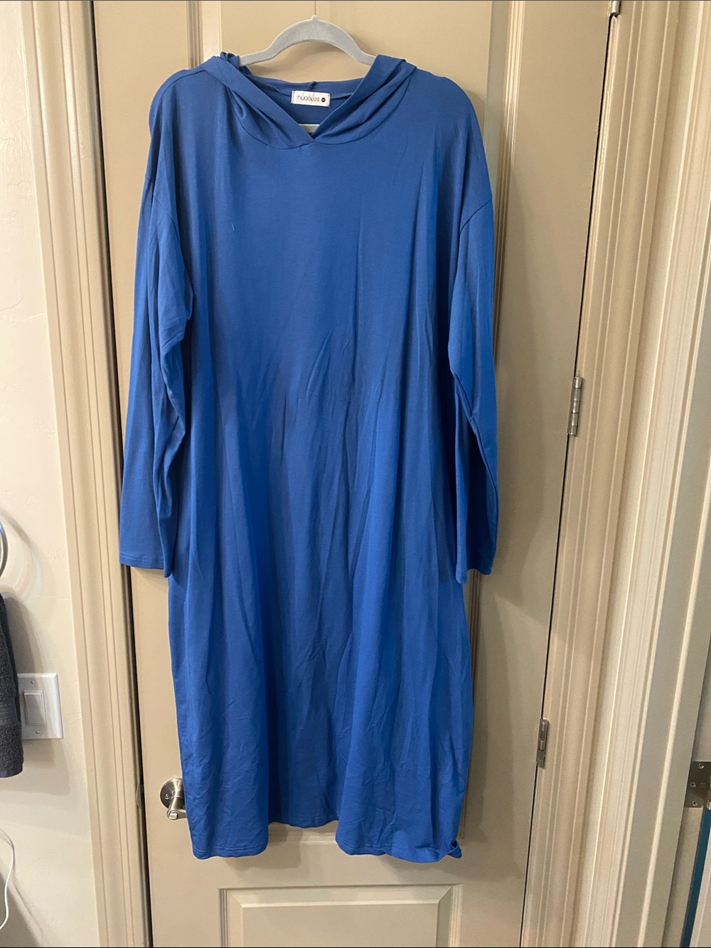 Labsoft Blue Long-Sleeve Hooded Dress